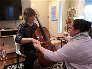 Marcela Teaching Cello